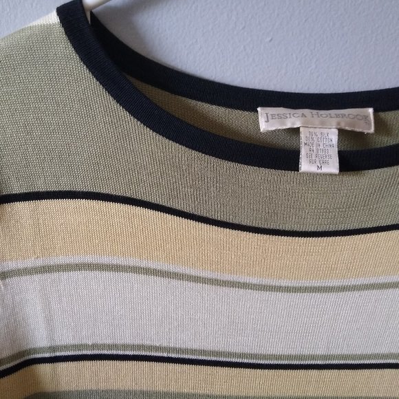 Jessica Holbrook Silk/cotton short sleeve sweater/blouse M - Picture 2 of 5